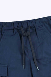 Boy  Blue Cotton  Cargo Shorts(Knee Length)